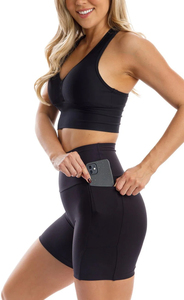 <b>Women's</b> Athletic Gym Running <b>Yoga</b> Fitness <b>Shorts</b> Custom Sportswear Breathable Workout <b>Shorts</b> Private Label <b>for</b> <b>Women</b> - Product Image 4