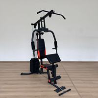 Station d'entraînement multifonctionnelle pour tout le corps avec poids, équipement d'exercice tout-en-un avec système de poulie