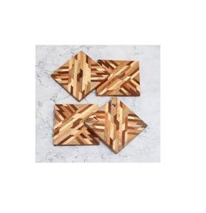 Marine Resin Coasters Customizable High Quality Resin for Home and Office Uses Customized Acacia Wood Epoxy Resin coaster - Product Image 1