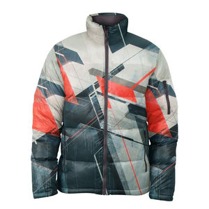 Vente en gros de blouson bombardier noir d'hiver pour hommes, logo du fabricant personnalisé, col montant en toile et tissu pour le fitness - Product Image 3