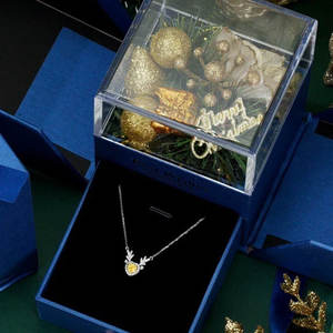 Collana con Ciondolo in Oro Giallo 18K con Diamante Vero - Product Image 4