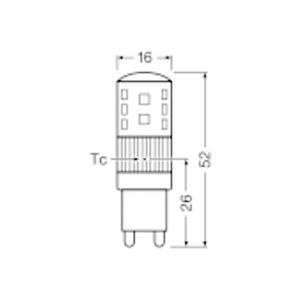หลอดไฟ LED แบบปากกา OSRAM 3W G9 320lm 2700K แสงใส  ประเภทสินค้า หลอดไฟ - Product Image 3