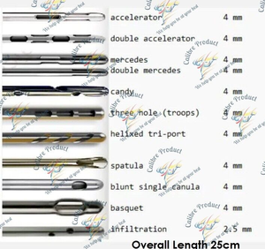 Liposuccion, transfert de graisse Luer Lock, Se 4mmx25cm & poignée, chirurgie esthétique en plastique - Product Image 2