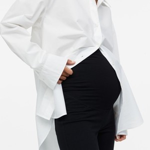 Mallas de Yoga de cintura alta negras personalizadas para mujer Cintura media Club sexy Servicio OEM Spandex Poliéster Patrón sólido Lagging Running - Product Image 2