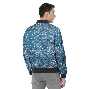 Blouson Bomber Homme Hiver Tendance Imprimé par Sublimation Broderie Coupe Classique Enduit Antibactérien Style Urbain - Product Image 2
