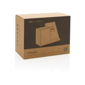 Caricatore Wireless 10W Ontario con Portapenne Sostenibile - Gadget - Product Image 4