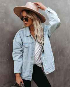 Última Chaqueta Camisera Retro Holgada para Hombre y Mujer, de Moda Casual, de Algodón Lavado Liso, Manga Larga, Venta al por Mayor - Product Image 4