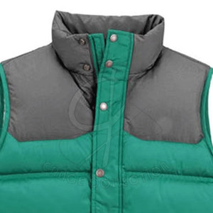 Chaleco con cremallera transpirable con botón Plus Estilo de calle Chaleco acolchado resistente al agua a prueba de viento para color personalizado - Product Image 4
