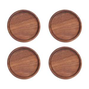 Posavasos de madera antiguos hechos a mano, elegantes, ideales para el hogar vintage y clásico - Product Image 3