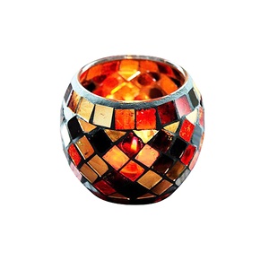 Portavelas de Cristal Mosaico Hecho a Mano, Romántico y Decorativo para el Hogar, Bodas y Regalos - Product Image 2