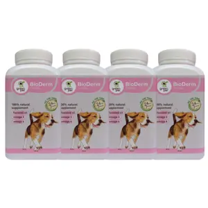 BioDerm Probiotic und Omega Food Topping für Hund und Katze Haut und Mantel Formel Gesunde Lebensmittel Toppings, um den Körper Ihres Haustieres auszug leichen