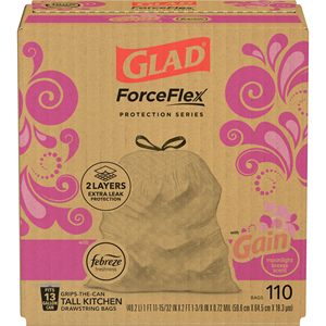 Bolsas de Basura Glad ForceFlex para Cocina, 13 Galones, Aroma Gain Moonlight Breeze, 100 Unidades - Product Image 6