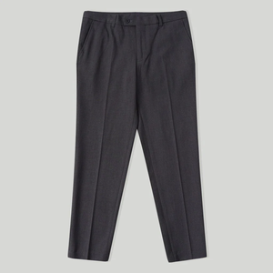 Pantalons de style décontracté pour hommes de haute qualité, norme d'exportation, coton/spandex, taille élastique, taille mi-haute, devant plat, coupe régulière - Product Image 3