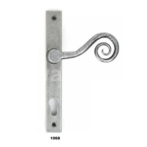 Poignée de porte à levier en fer lisse noir poignée décorative pour la maison cuisine salle de bain salon chambre porte utilisation - Product Image 5