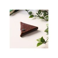 Bamby-Pochette à bijoux en cuir véritable multi-usages marron croco