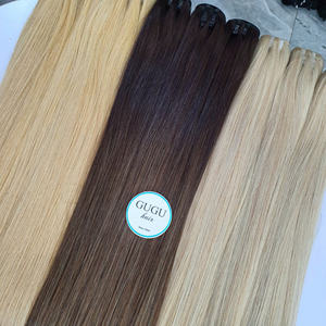 Wholesale Silky Straight #613 60A Blonde Hair Super Double Drawn Raw Hair From 100% Human Hair Vietnam - Product Image 4