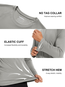 Léger UPF50 + Ventilateurs de veste de refroidissement Cool Stressfulness Climatiseur Manches longues pour le travail Pêche Sun Rash Guard - Product Image 5
