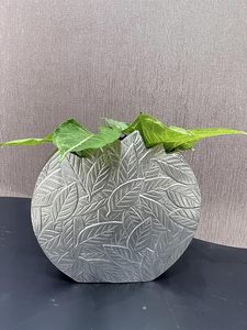 Modern Retro Style Metal Flower Vases Wabi-Sabi Decorative Iron Vases Stainless Steel Home Decor <b>Tabletop</b> Accessories for Living - Product Image 2