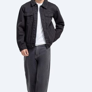Veste en jean pour hommes coupe régulière veste en jean à design personnalisé de marque à la mode pour hommes, au prix de gros - Product Image 3