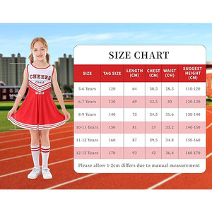 Tenue de cheerleading sportive, uniforme de cheerleading pour filles, haute qualité, vente chaude, en stock - Product Image 6