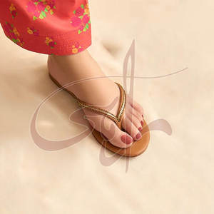 Women <b>Slide</b> for Anti-Slippery Fashion Trend Genuine Leather Outsole Customizable High Quality Outdoor Footwear - Product Image 5