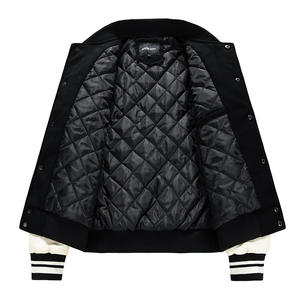 Veste universitaire d'hiver de style High Street pour hommes, bombardier classique collégial, veste de baseball pour hommes, livraison DDP, vente en gros - Product Image 5