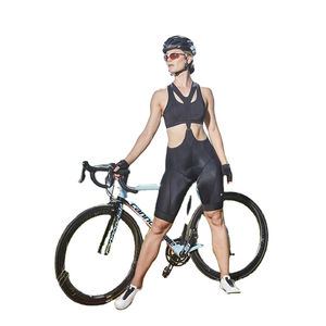 Cuissard de cyclisme réversible unisexe pour l'été, rembourré, en nylon, vêtements de cyclisme personnalisés - Product Image 4