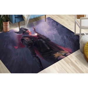 Tapis d'appoint moderne abstrait antidérapant, tapis imprimé avec des personnages de films, tapis à poils doux - Product Image 5