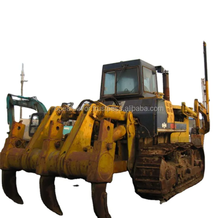 Low price Komatsu D155 crawler bulldozer, Cheap used Komatsu D155-A dozer on sale in Shanghai