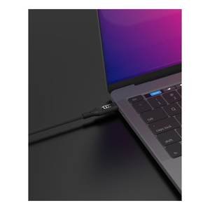 Cable de Alimentación USB-C de 100W con Pantalla LED, Negro, 1.5m, Modelo CA 1005 - Product Image 3