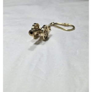 Llavero de Metal con Forma de Cañón Antiguo de Latón con Logotipo Personalizado, Llavero Empresarial - Product Image 5