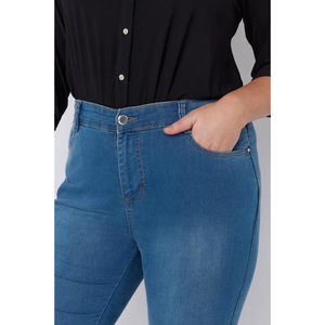 Pantalones de tubo elásticos de cintura alta personalizados para mujer al por mayor-Opciones de talla grande de invierno desgastadas rectas y transpirables - Product Image 3