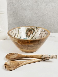 Ensemble de serveurs à salade en résine de haute qualité, écologique, de style haut de gamme, fabriqué à la main, nouveau design, cuillère et fourchette à long manche, décoration d'intérieur, vente en gros - Product Image 2