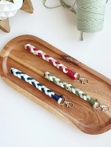 Beautifully Handmade Custom Color Macrame <b>Wristlet</b>, Braided Macrame <b>Wristlet</b>, Customized Keychain <b>Wristlet</b> - Product Image 2