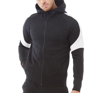 เสื้อฮู้ดแฟชั่นสำหรับผู้ชายเสื้อสวมหัวมีซิปมีฮู้ดสำหรับฤดูหนาวผ้าคอตตอนพร้อมเทคนิคปัก - Product Image 4