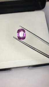 พลอยแซฟไฟร์สีชมพูธรรมชาติคุณภาพ AAA พลอยเจียระไนแบบวงรีมีความคมชัดสูงได้รับการรับรองสำหรับการใช้เครื่องประดับ - Product Image 5