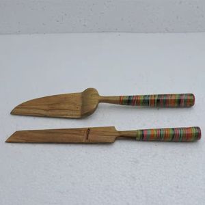 Couverts uniques en bois pour mélanger et cuire la salade ou cuillères de service Vaisselle en gros Vaisselle de table Ménage Fourchette Cuillère Ensemble - Product Image 1