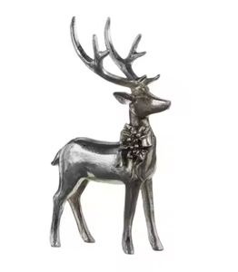 Métal Paire de Statue de Cerf Figurine Animal Ornement Décor À La Maison Salon Figurines Renne Sculptures par décor impex - Product Image 5