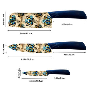 Nuevos Productos: 2 Juegos de Cuchillos de Chef Pequeños con Hojas de Cerámica, Mangos de Plástico, Ecológicos, Duraderos y Aptos para Lavavajillas - Product Image 2