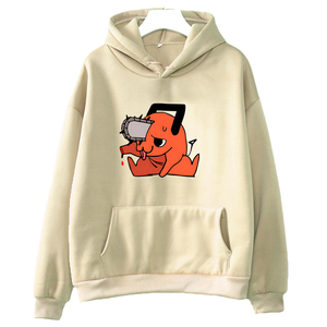 Sudadera con capucha personalizada para hombre y mujer, de algodón y poliéster 100%, con logotipo impreso informal en blanco, con bordado de gran tamaño, venta al por mayor - Product Image 6