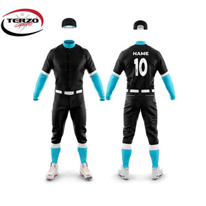 Customized Breathable Baseball Uniform Set with Custom Size & Logo Unisex Team <b>Training</b> Sportswear - Product Image 1