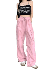 Pantalones Anchos de Pana Fluida para Mujer, Pantalones Vintage Casuales, Holgados, Estilo Baggy, Tendencia Estética, Largos, para Primavera y Otoño - Product Image 3