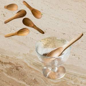 Cuchara de Madera de Teca Javanesa Desechable de Alta Calidad, Resistente al Agua, Apta para Alimentos, Ecológica, Producto para Fiestas de Indonesia - Product Image 4