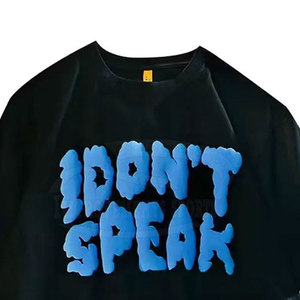 En Stock transpirable Puff impresión camisetas para hombres 100% algodón tela hombres Puff impresión camisetas - Product Image 2