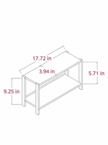 2-Tier Wooden Organizer <b>Shelf</b> Multi-Purpose Spice <b>Rack</b> & Decorative <b>Shelf</b> - Product Image 5