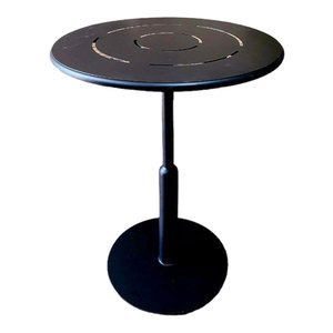 Small Round Outdoor <b>Table</b> CFD68163 Iron Frame with Tonn Round Top Durable and Stylish - Product Image 1