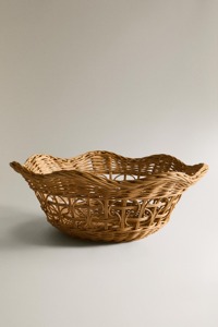 Unique shaped natural rattan fruit bowl Natural Meal Presentation Decor Eco-Friendly Wholesale Vietnamese Products - Product Image 4