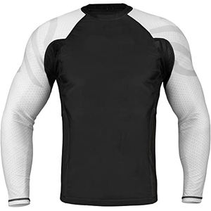 Camiseta de Compresión Personalizada para Hombre, Manga Larga, con Logotipo de Surf, MMA/BJJ, Rashguard Sublimado de Jiu Jitsu, Transpirable y de Secado Rápido - Product Image 5