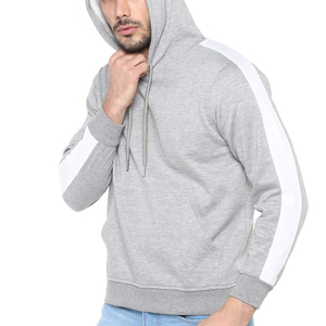 เสื้อฮู้ดดี้ผู้ชายแบบหนา สไตล์สตรีทแวร์ ทรงปกติ ผ้าฝ้ายหนา ไซส์ใหญ่ สำหรับฤดูใบไม้ร่วง สีพื้น ปักลาย รับผลิตตามสั่งขายส่ง - Product Image 5