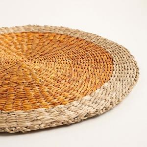 Nouveauté : Set de table rond en jonc de mer, tissé à plat, écologique, style plage, décoration de table, accessoire de table pour la maison, salon - Product Image 4